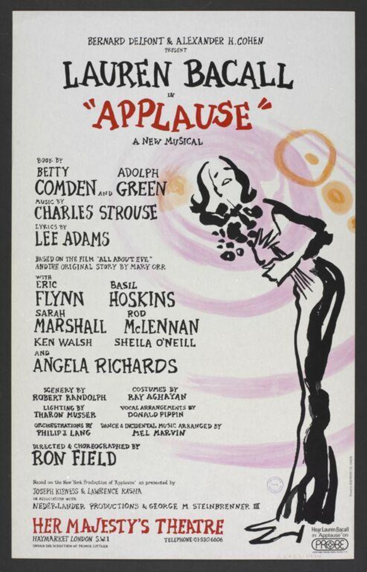 Applause Musical London Theatre Poster
