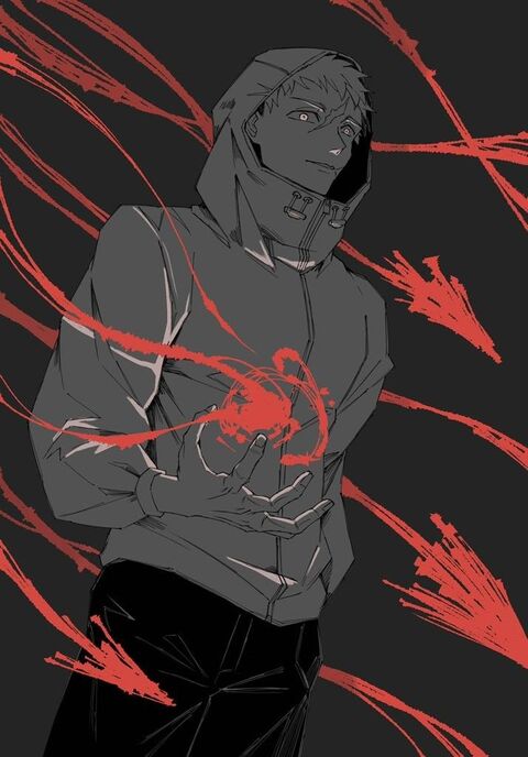 Anime Character Holding Red Energy