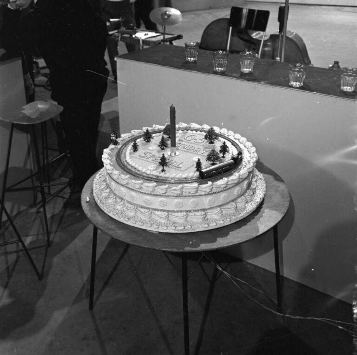 Vintage Train Themed Birthday Cake