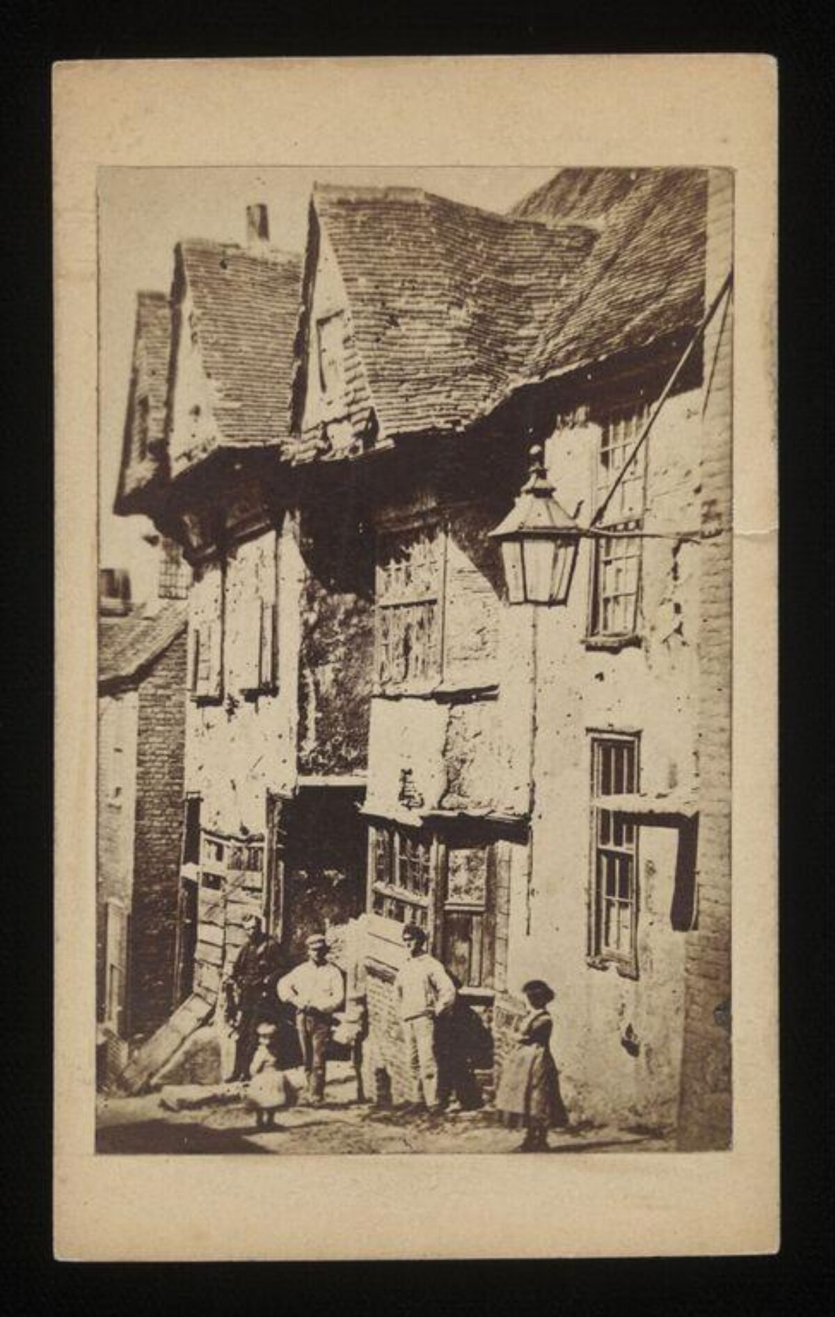 Vintage Street Scene with Old Houses