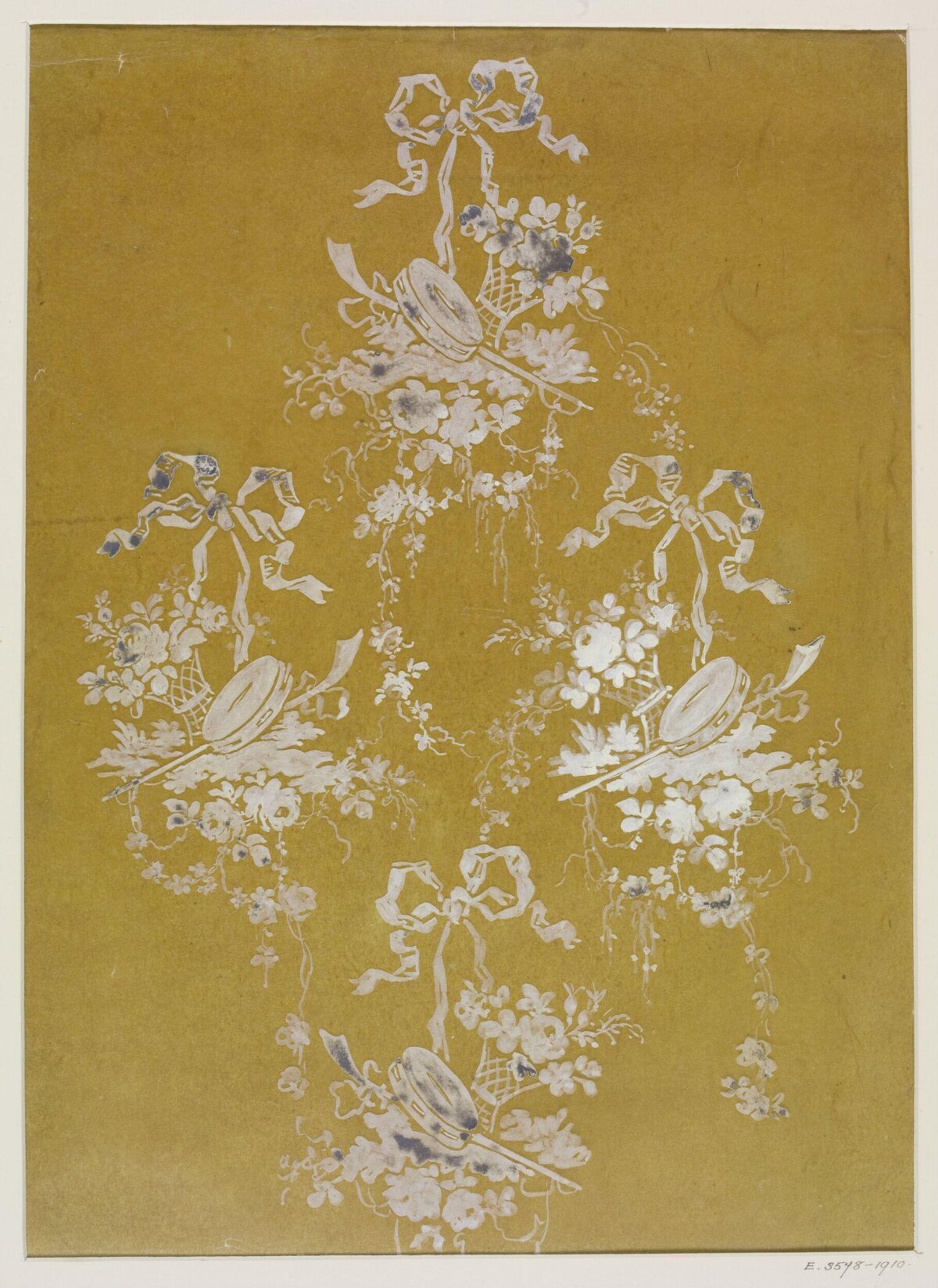 Tambourine Floral Textile Design Sketch