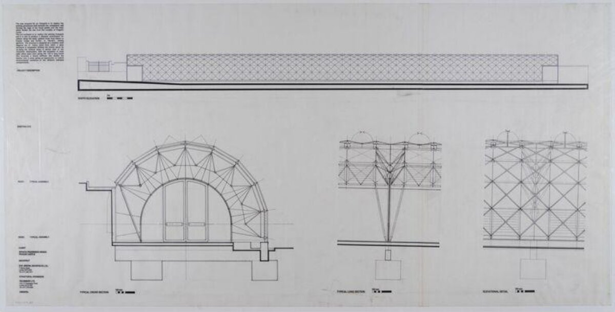Architectural Space Frame Structure Drawings
