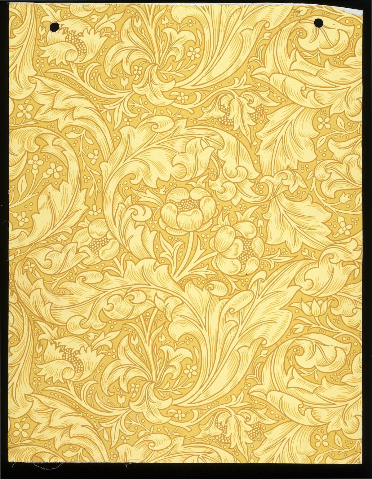 Yellow Floral Ornamental Pattern