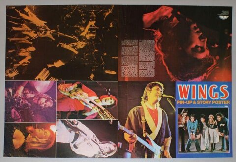 Wings Band Pin-up Story Poster