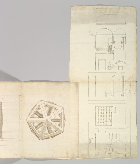 Antique Architectural Study Drawings