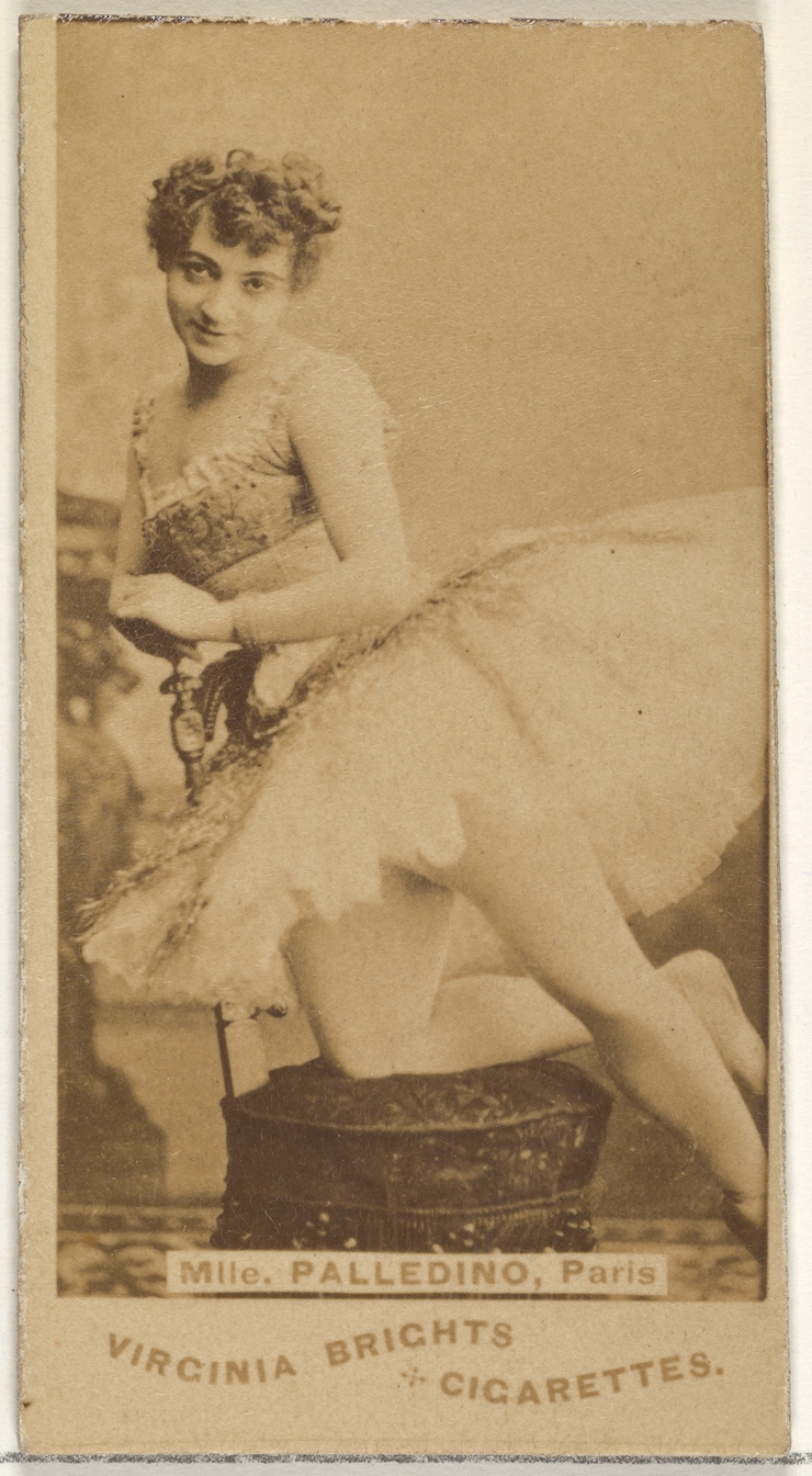 Vintage Cigarette Card Portrait of Mlle Palledino