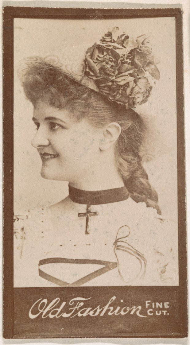 Victorian Woman Portrait Tobacco Card