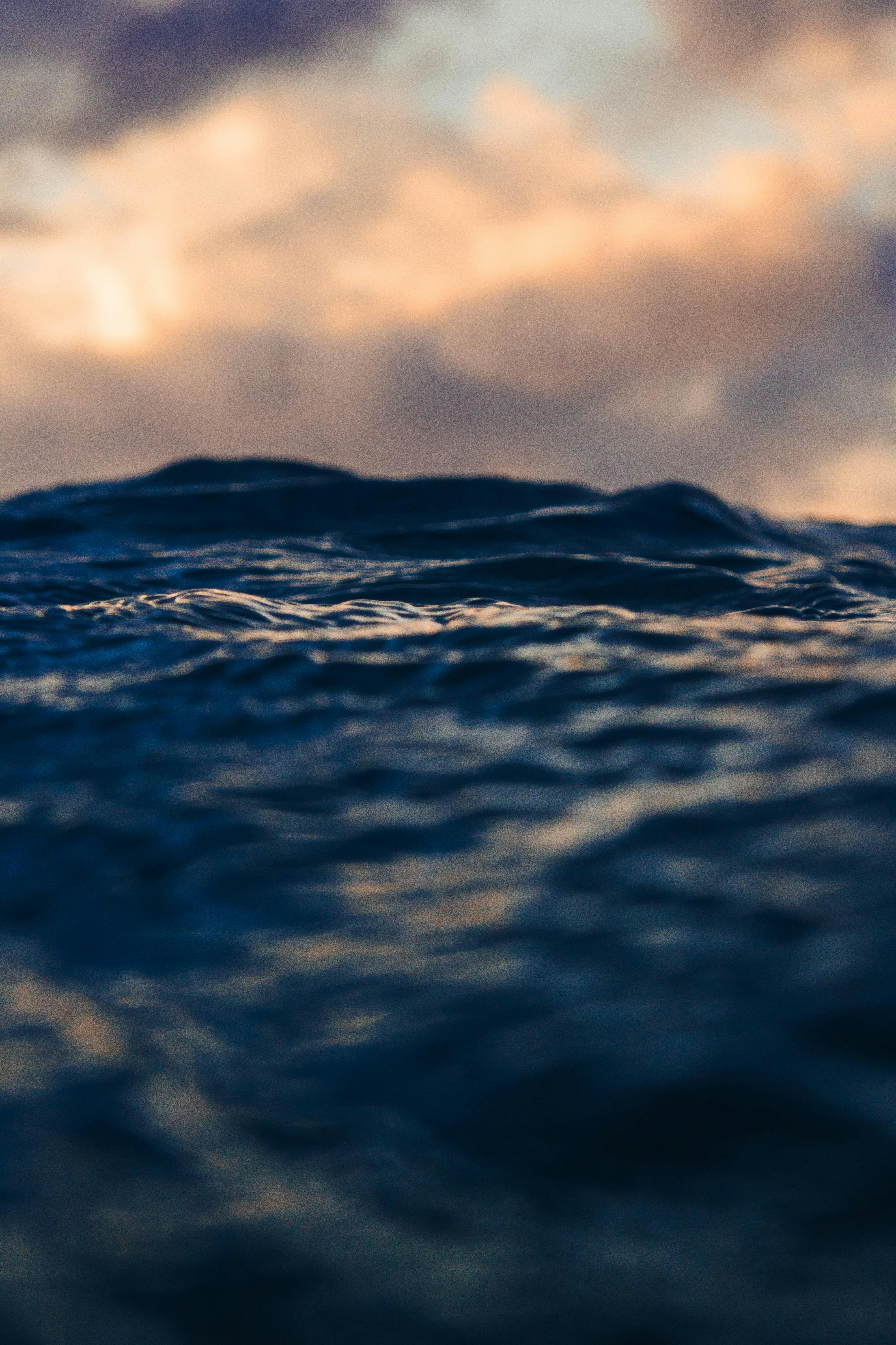 Ocean Surface at Dusk
