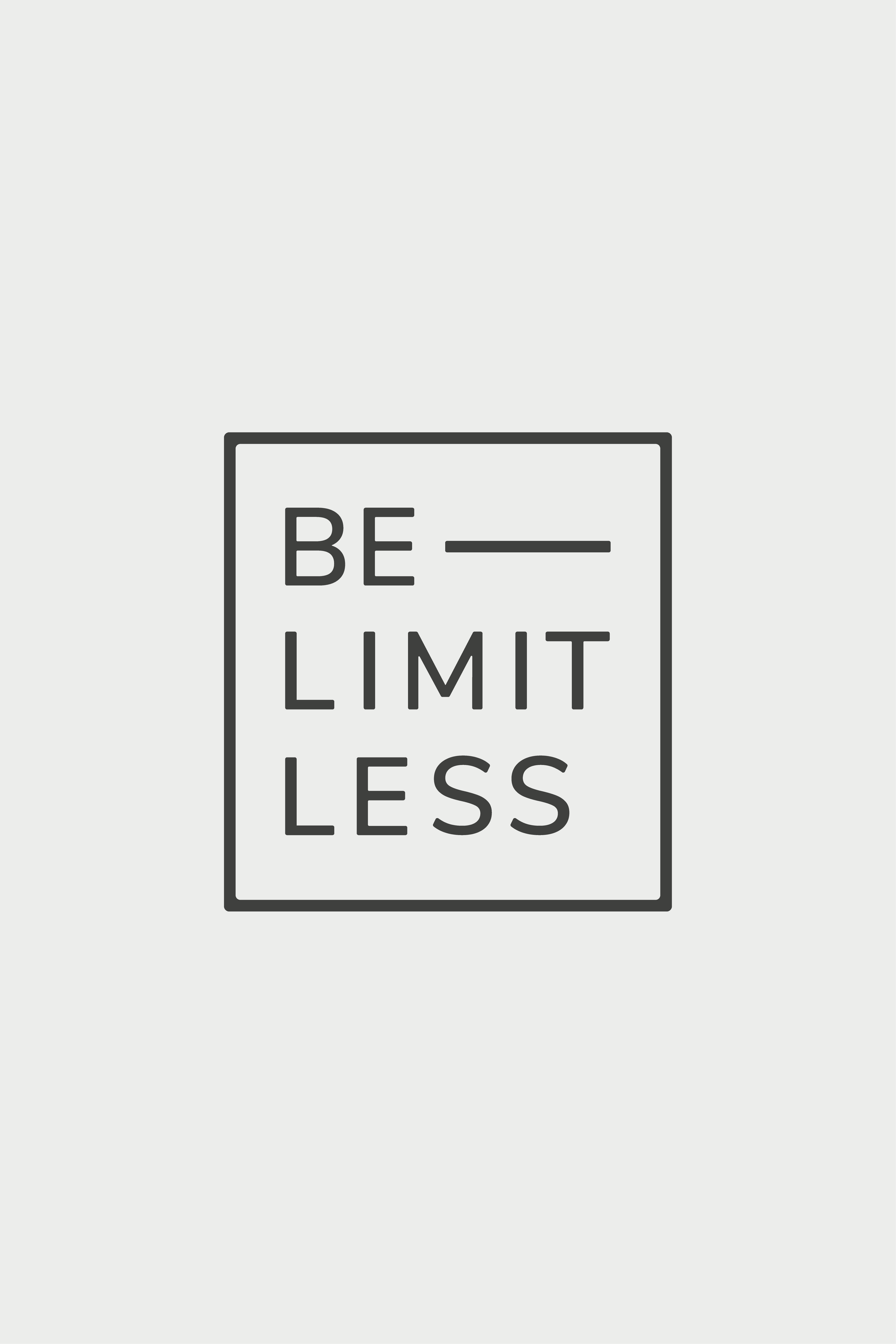 Be Limitless Motivational Graphic