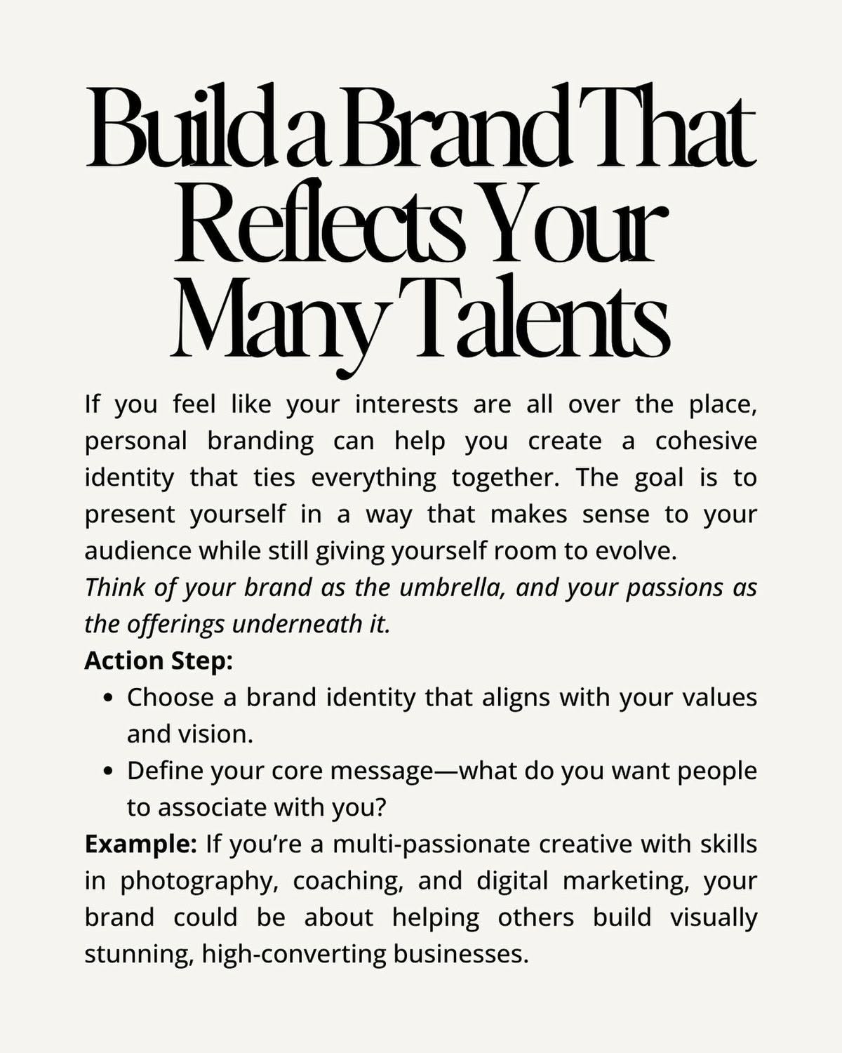 Guide to Building a Multi-Talent Brand