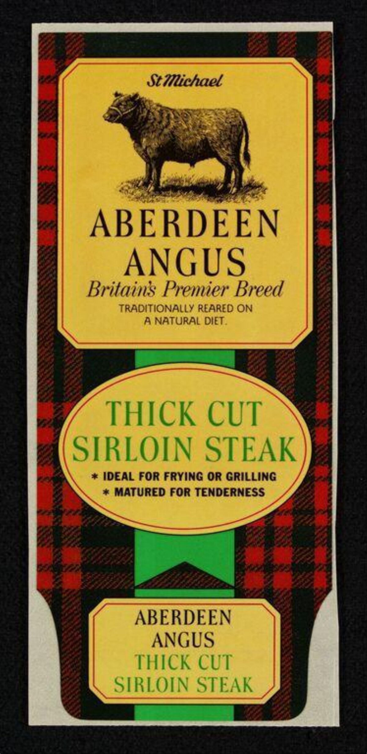 Vintage Aberdeen Angus Steak Label