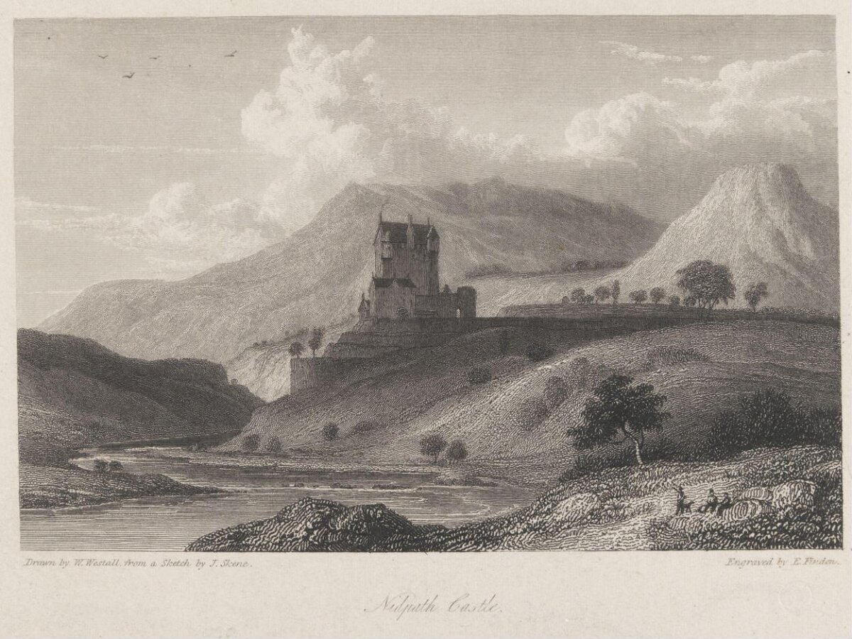 Nidpath Castle Landscape