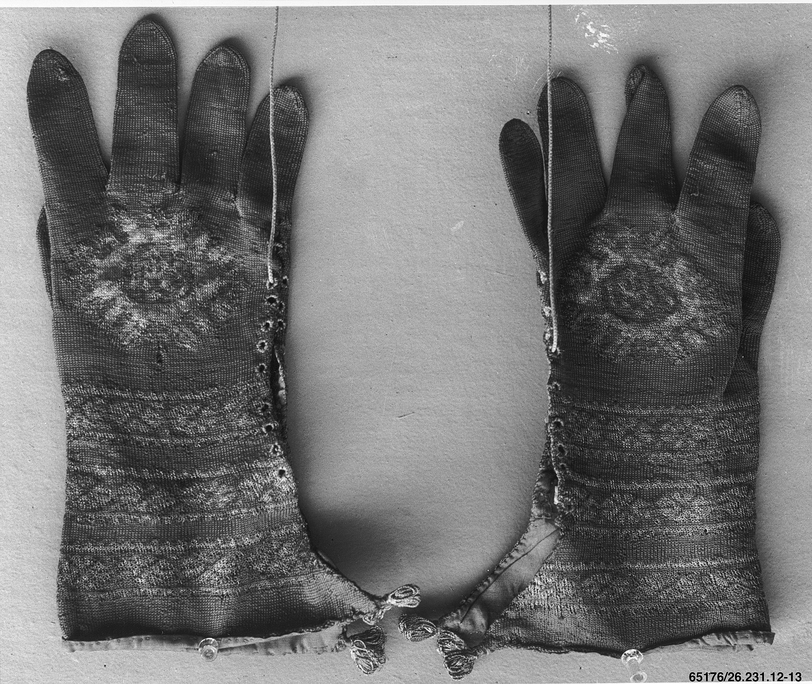 Pair of Antique Embroidered Gloves