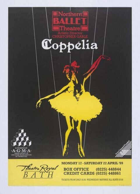 Coppélia Ballet Performance Poster