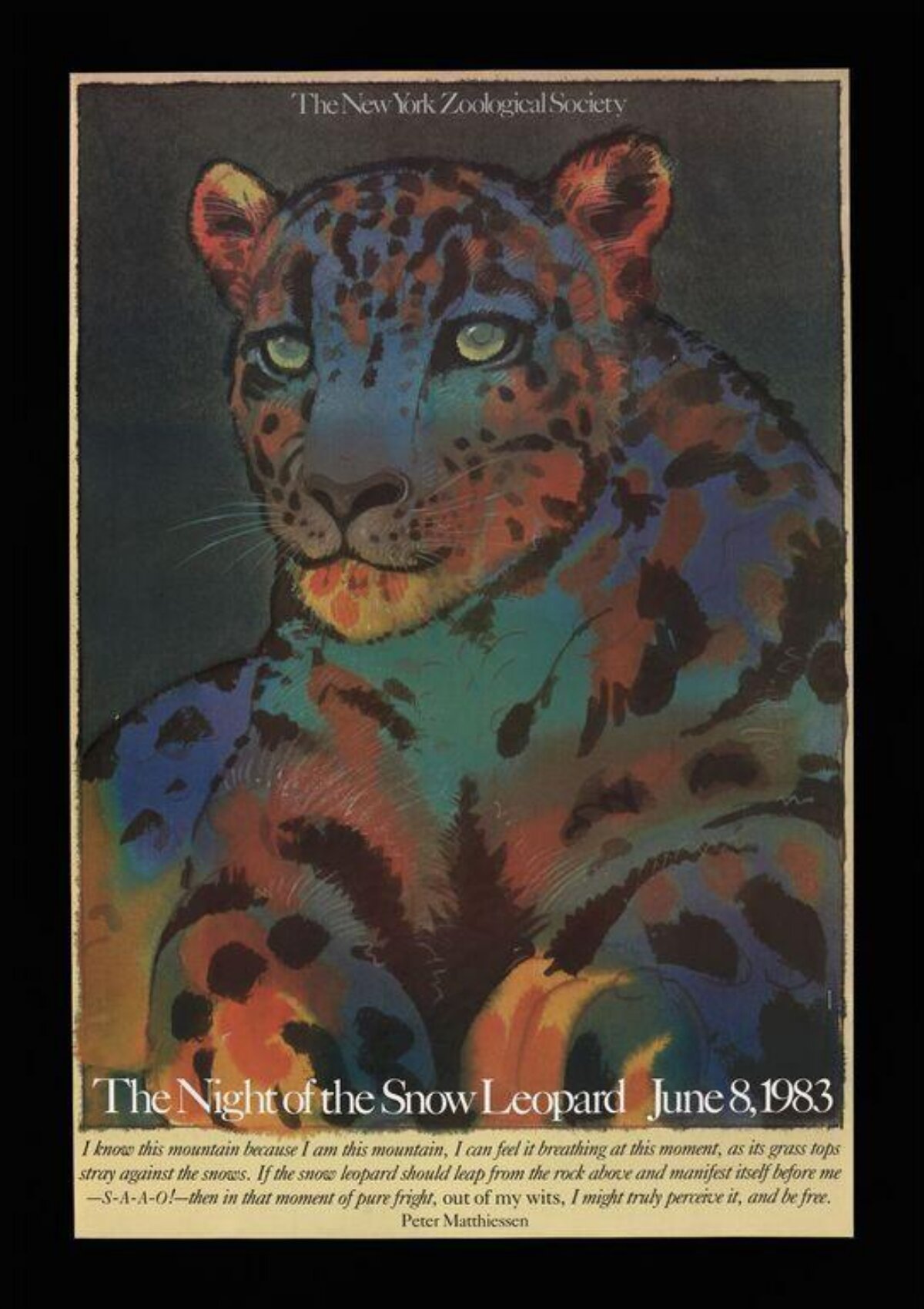 1983 Night of the Snow Leopard Poster