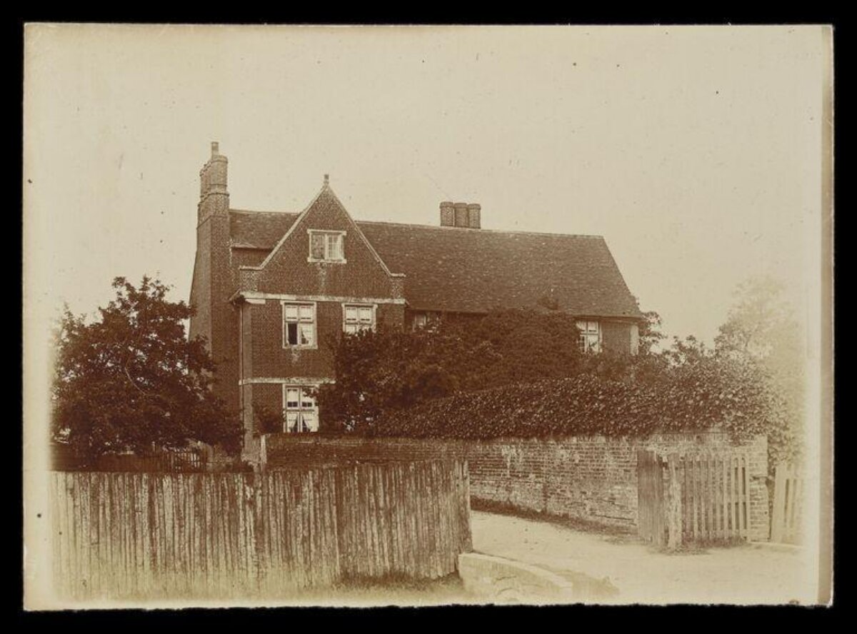 Vintage Photo of Country Brick House