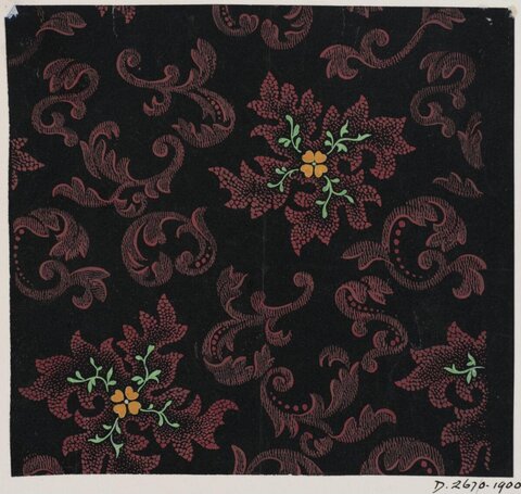Vintage Damask Floral Pattern