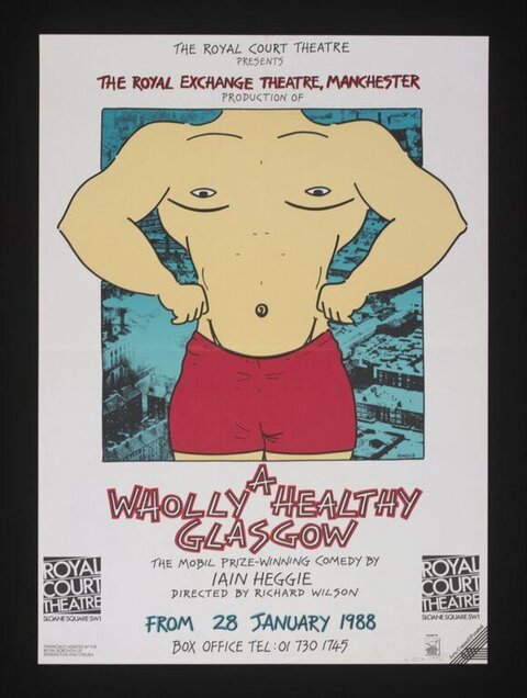 1988 A Wholly Healthy Glasgow Theatre Poster