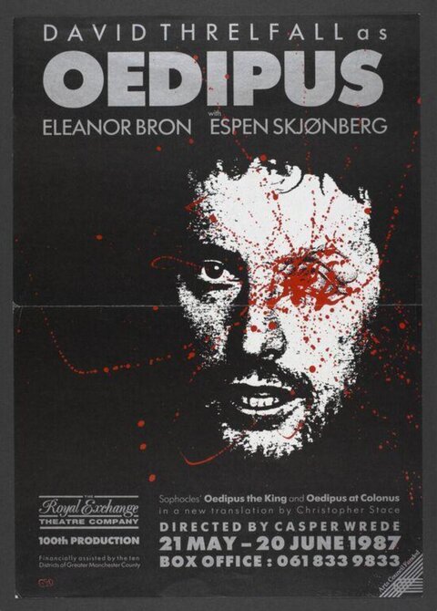 1987 Oedipus Theatre Play Poster