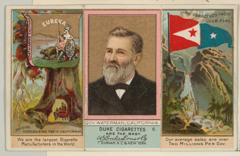 Duke Cigarette California Governor Trading Card