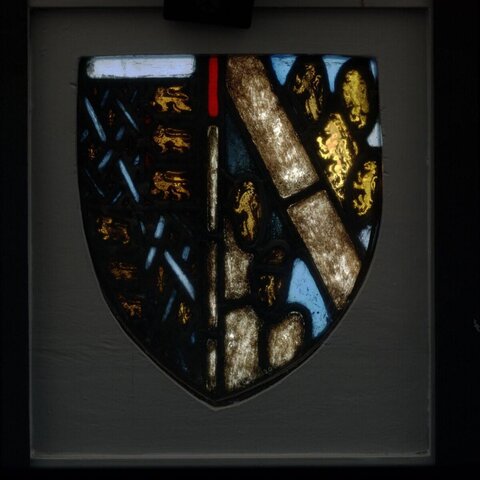 Stained Glass Heraldic Shield