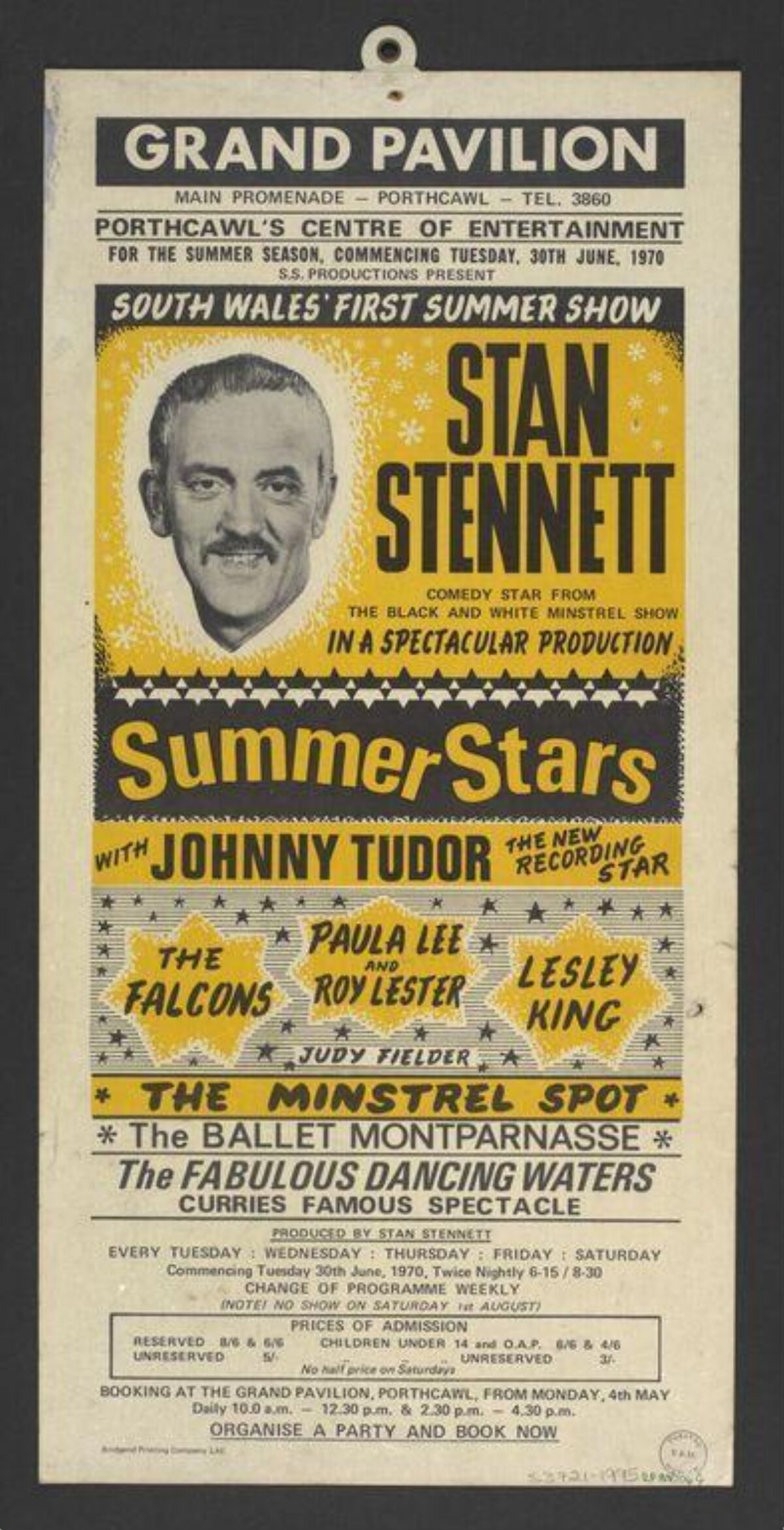 1970 Grand Pavilion Summer Show Poster