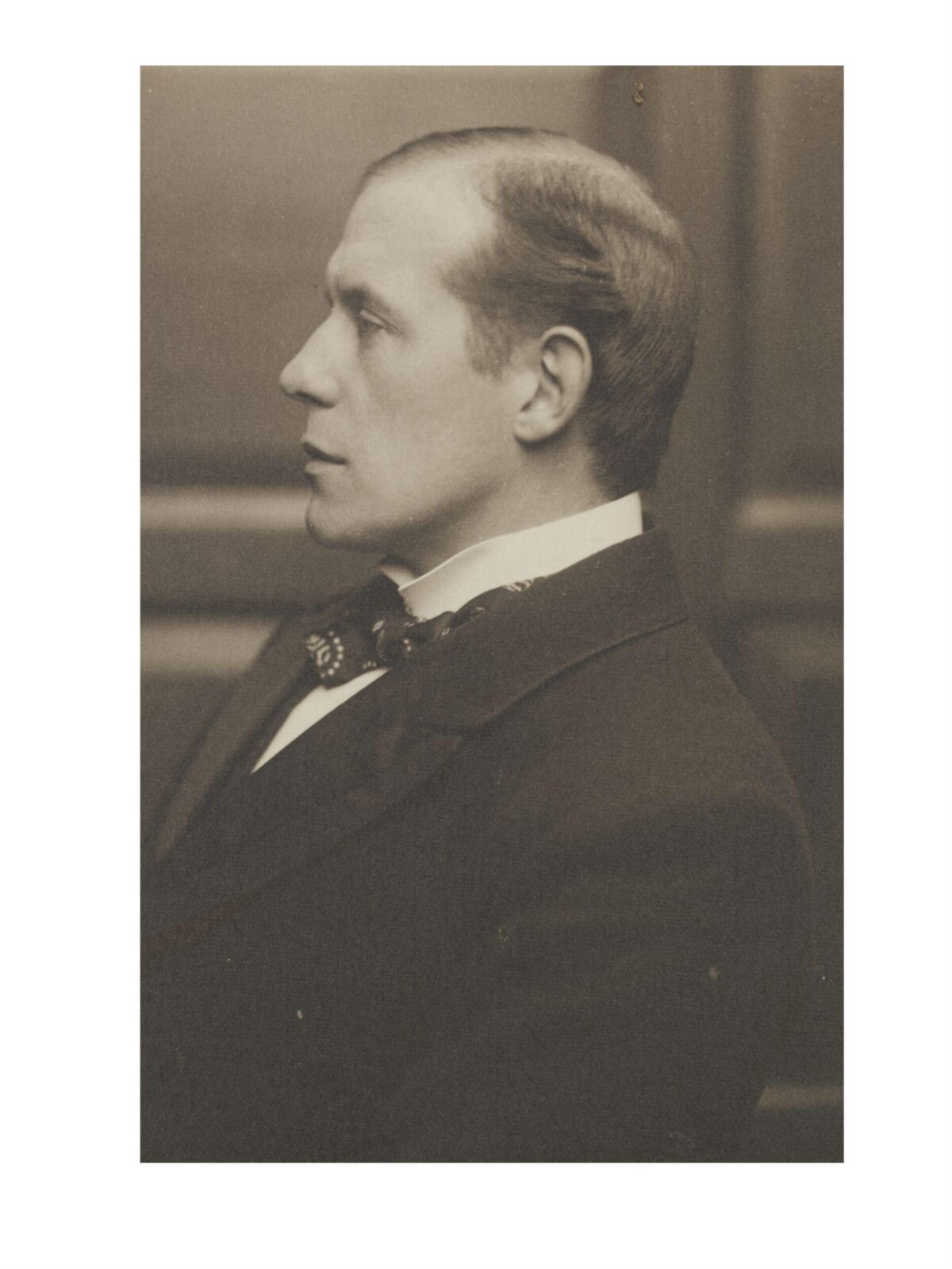 Vintage Profile Portrait of Gentleman