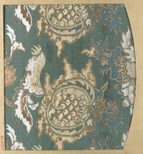 Ancient Floral Pattern Brocade Sample