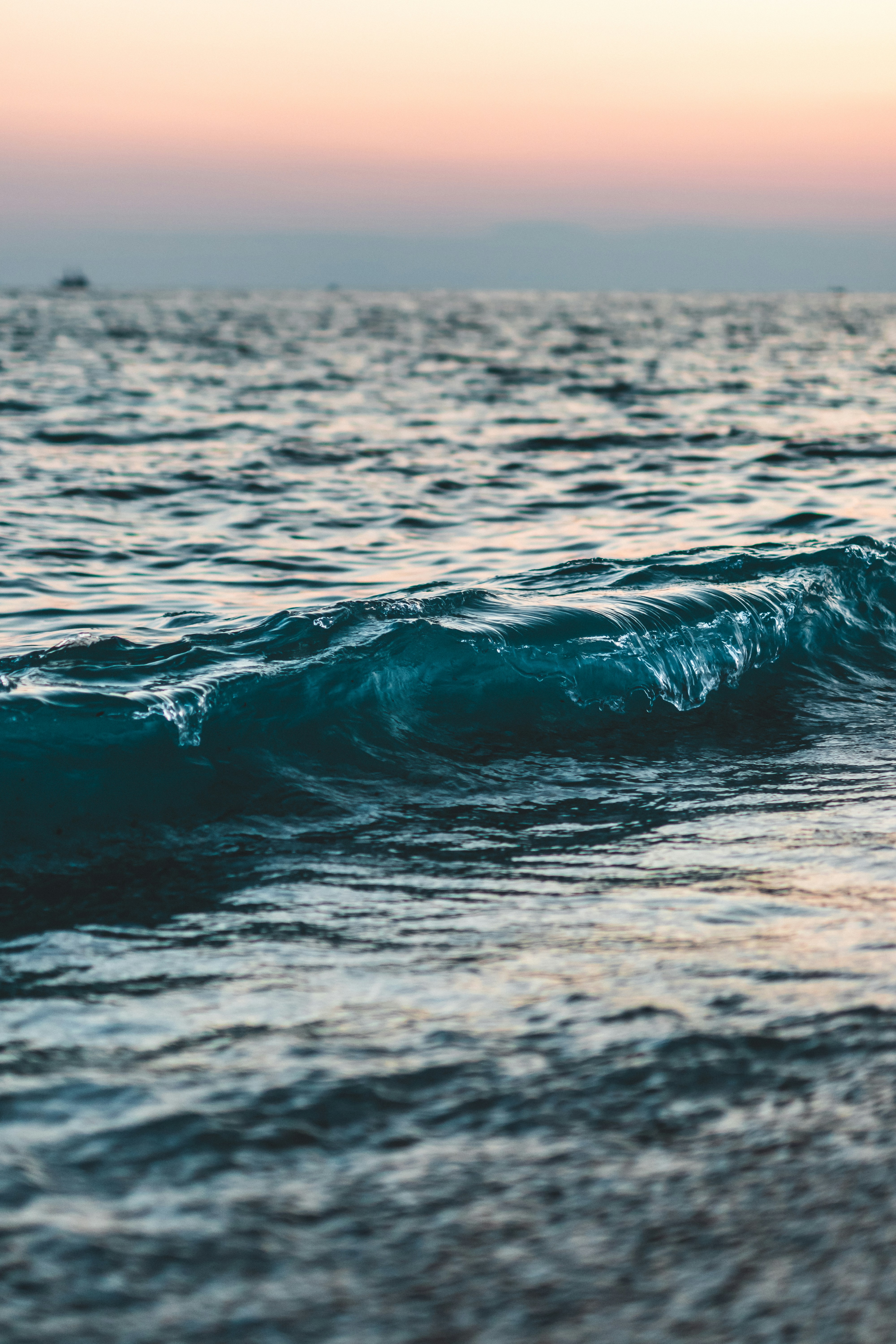 Sea Wave at Dusk