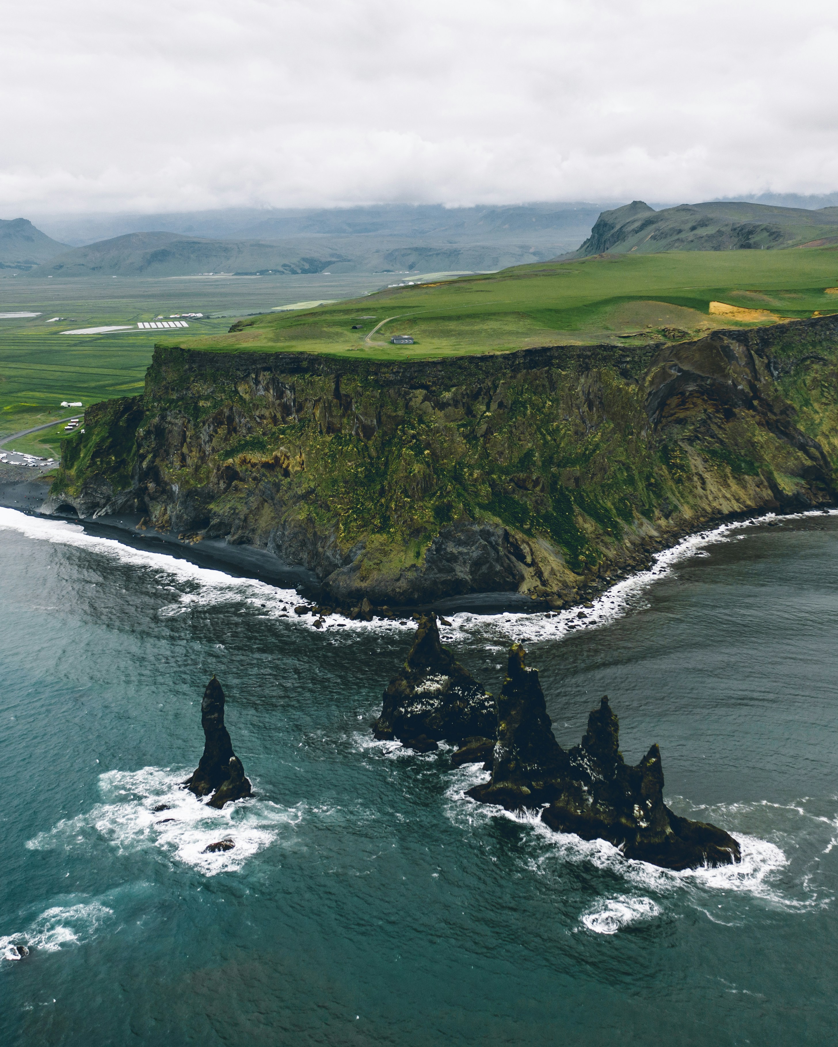 Iceland Reynisdrangur Coast Landscape