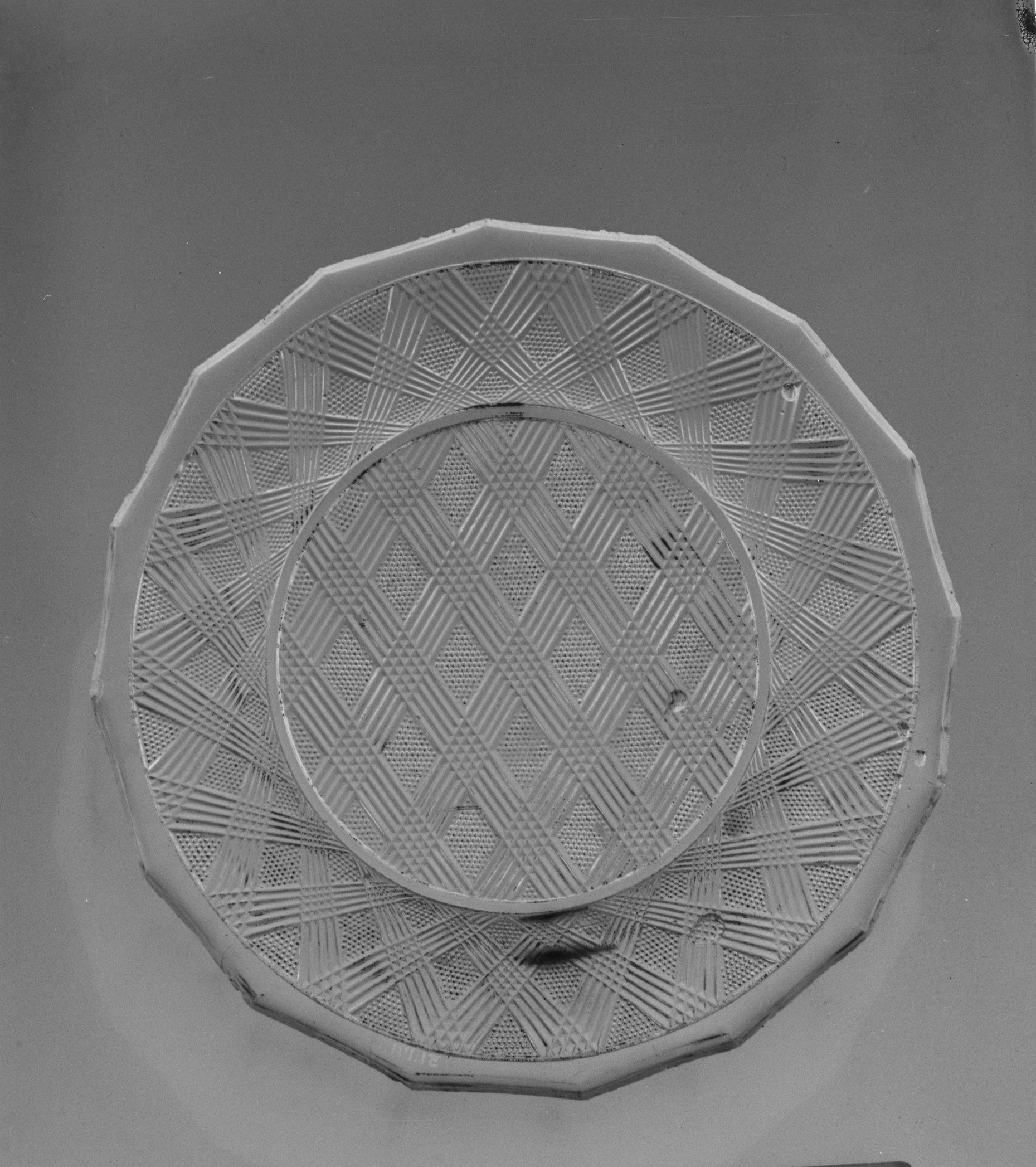 Vintage Pressed Glass Plate