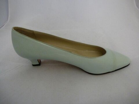 Light Green Kitten Heel Pump