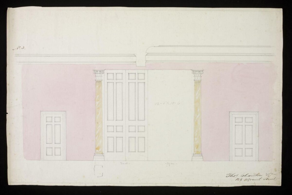 Architectural Interior Elevation Drawing