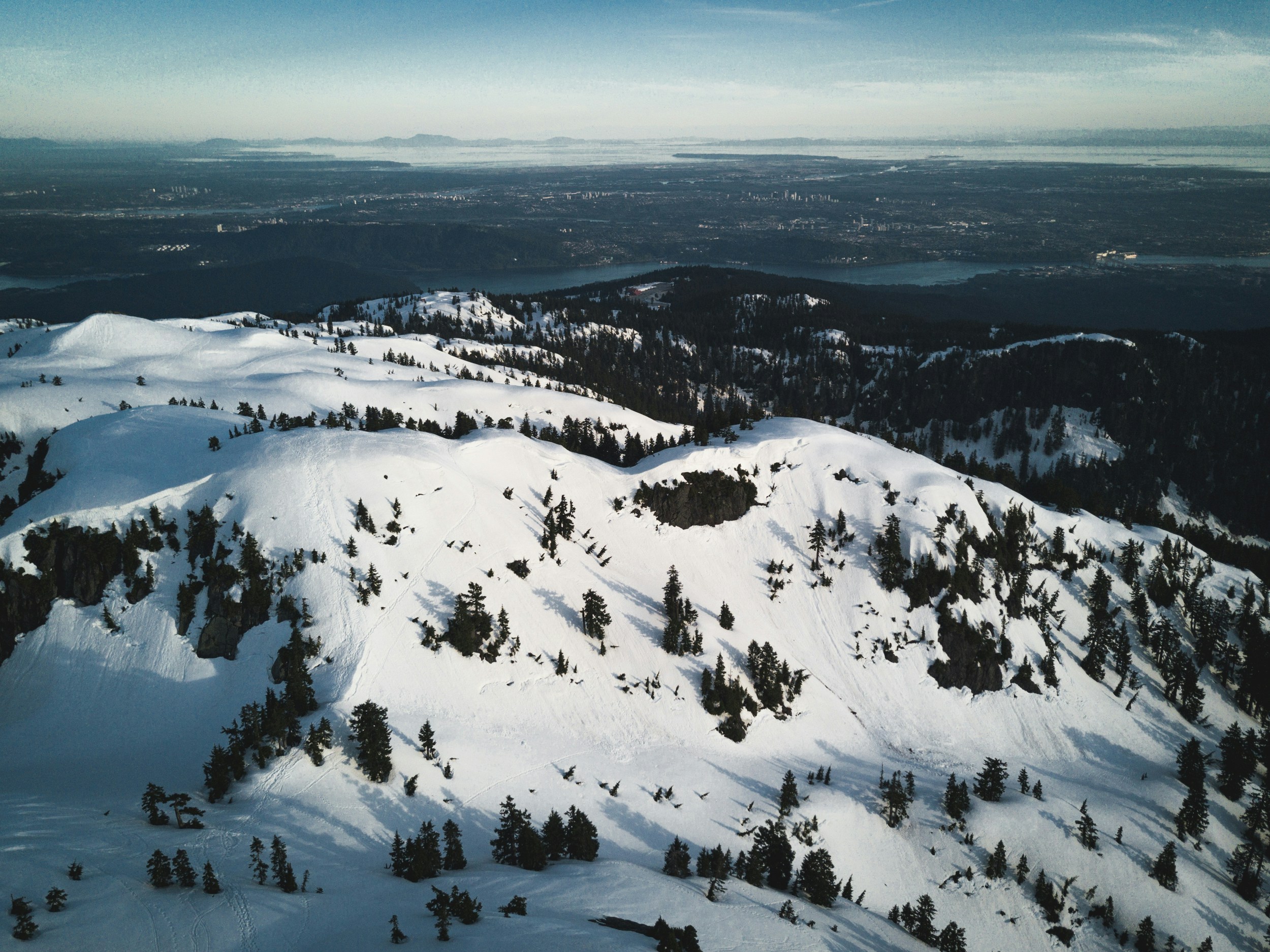 Snowy Mountain Panoramic View