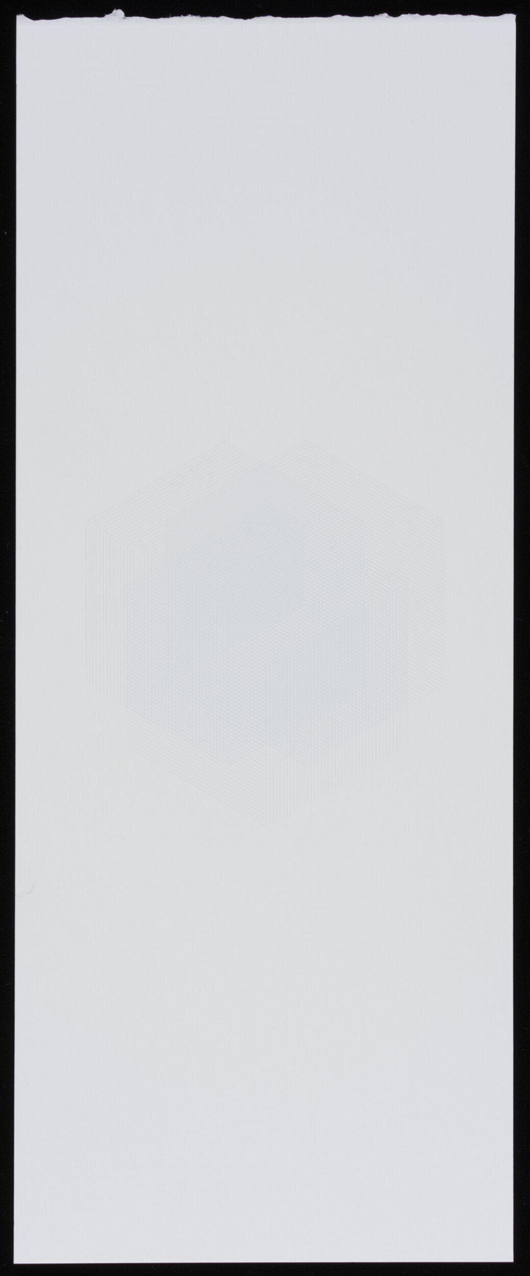 Faint Hexagon on White Paper — White Backgrounds