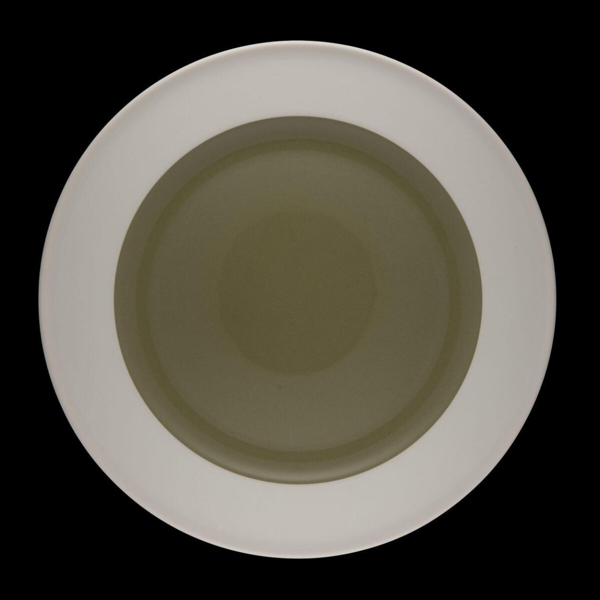 Two-tone Round Ceramic Plate