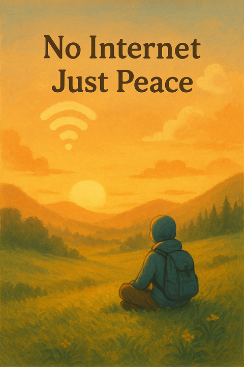 No Internet Just Peace Artwork