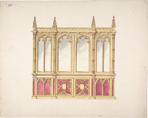 Gothic Style Choir Screen Sketch