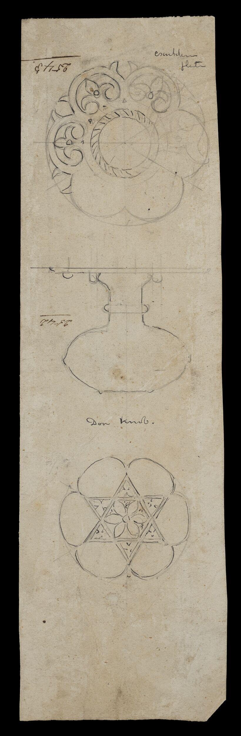 Design Sketches of Decorative Knobs