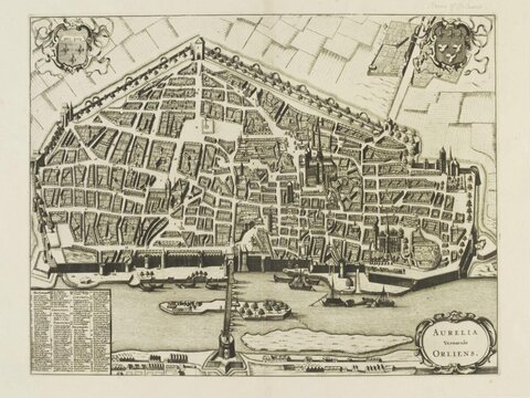 Antique Map of Orleans