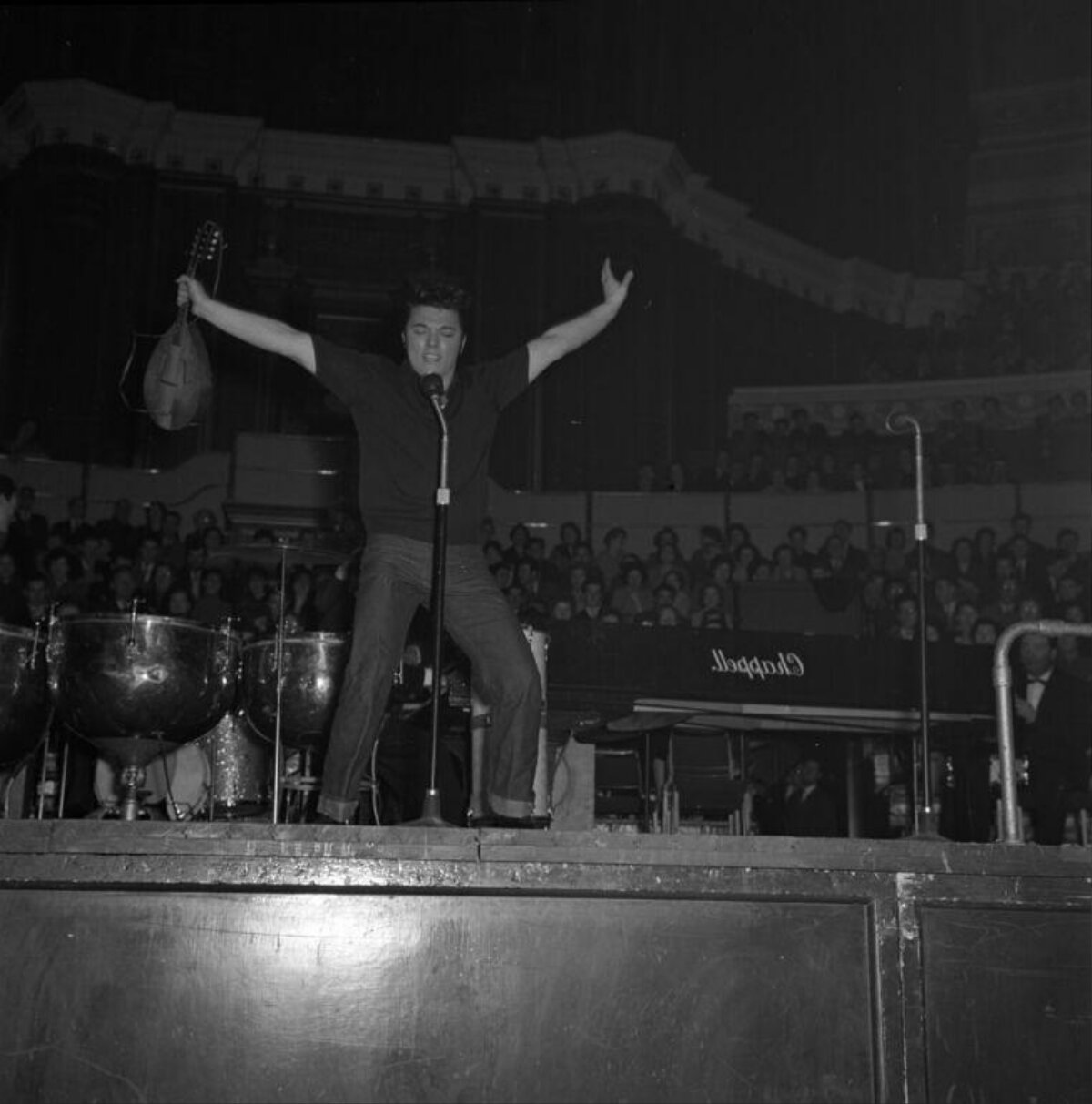 Elvis Presley Performing On Stage