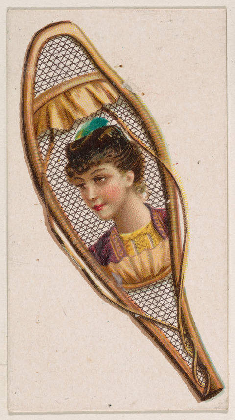Victorian Woman Portrait in Snowshoe