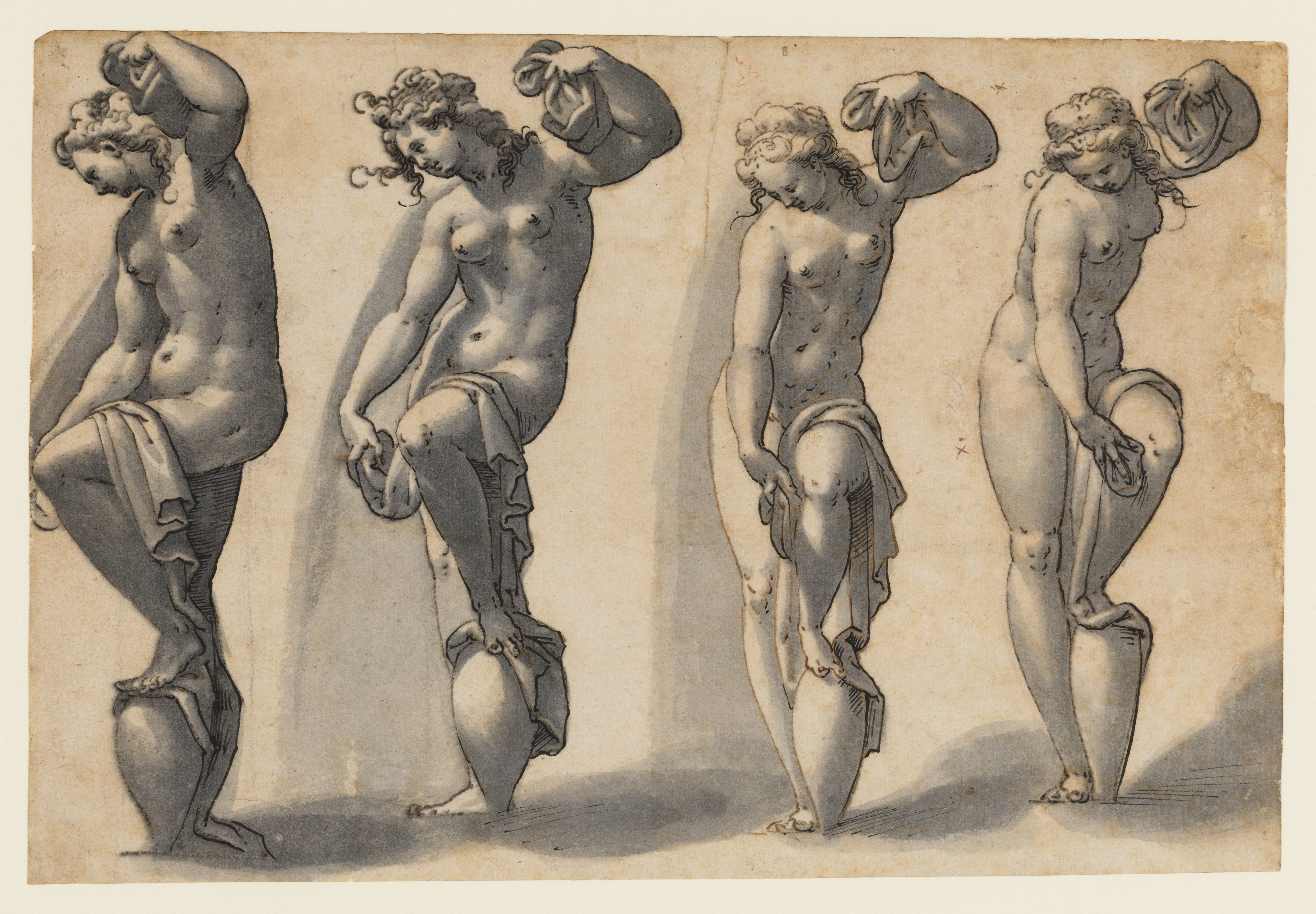 Four Studies of a Female Nude