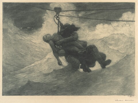 Lifeline Rescue Over Rough Seas