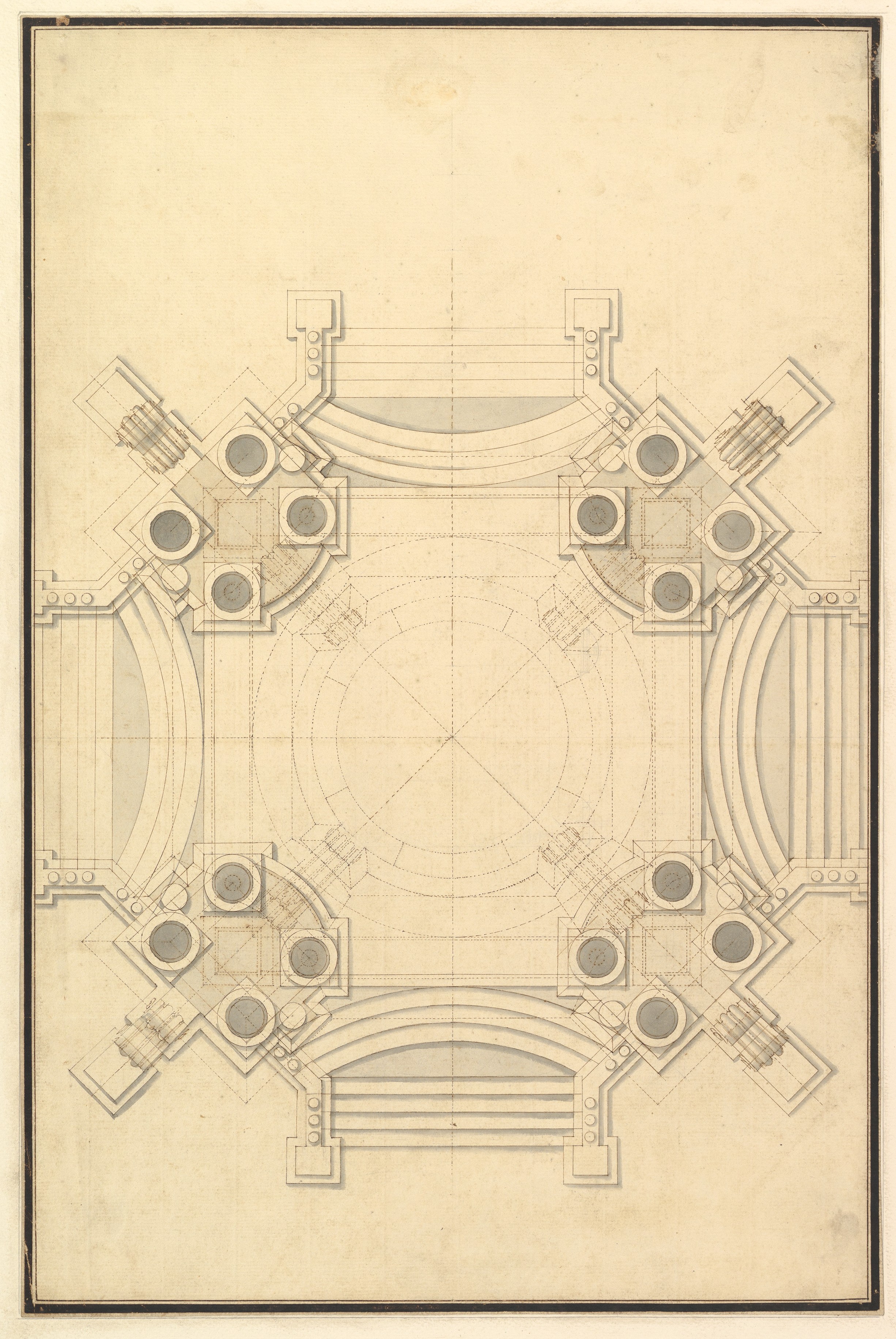 Hand-drawn Architectural Floor Plan