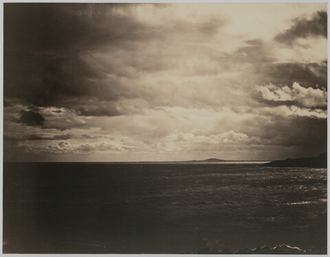 Stormy Coastal Sea View