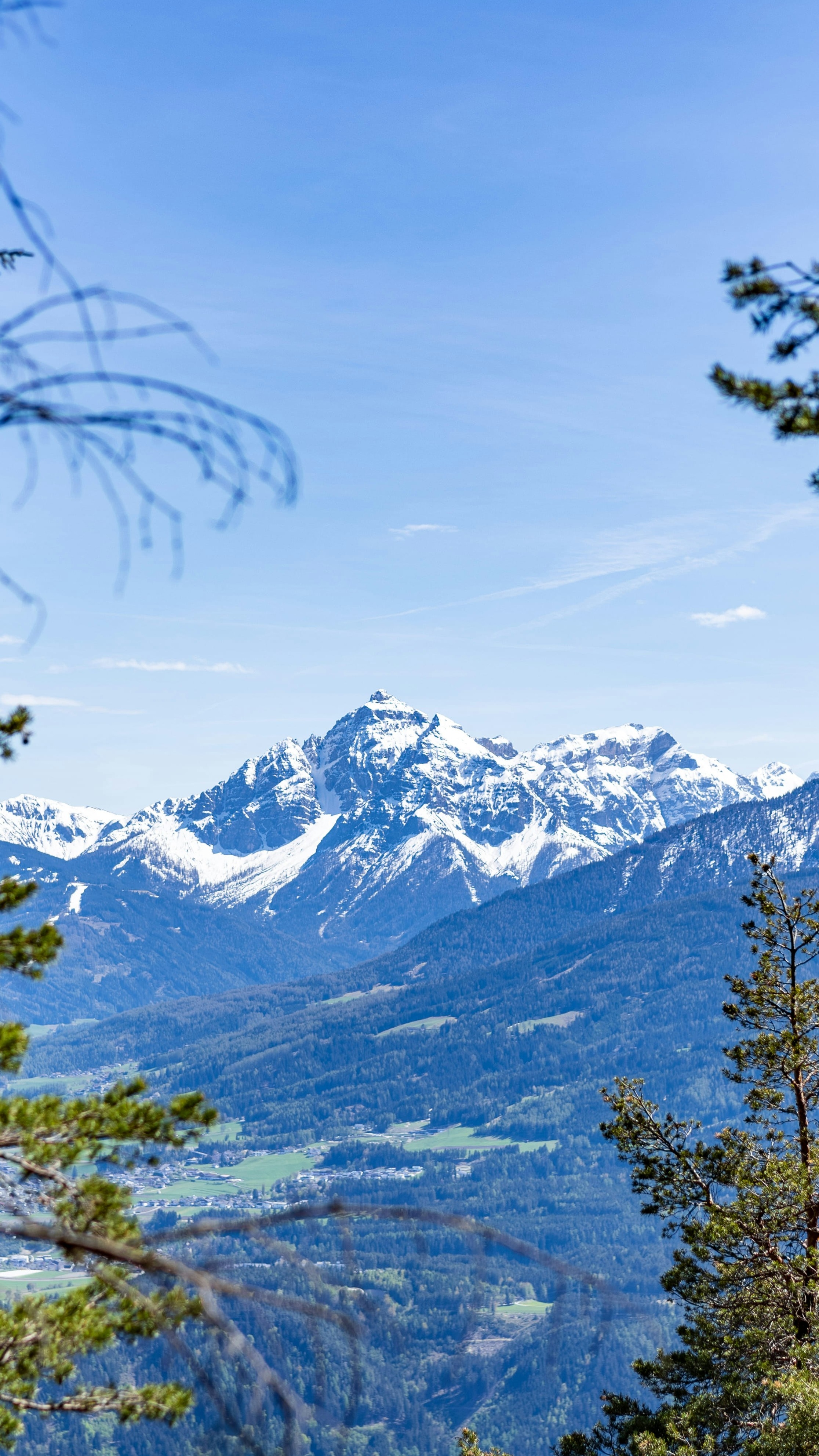 Snow-capped Mountain View