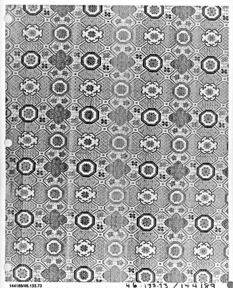 Antique Chinese Floral Textile Pattern
