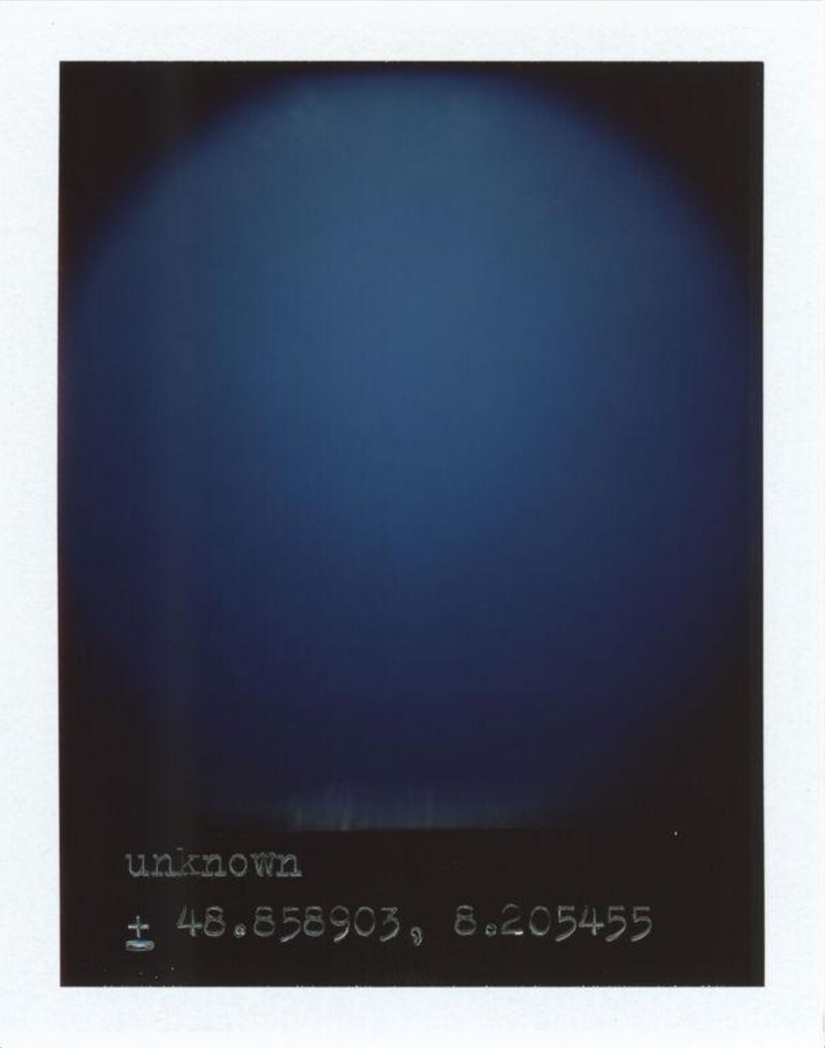 Polaroid with Unknown Coordinates