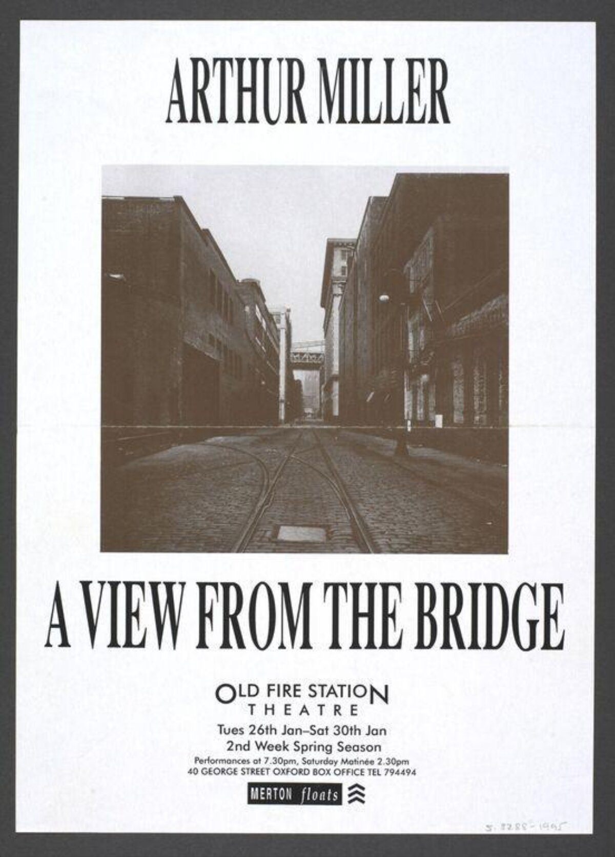 A View From the Bridge Play Poster